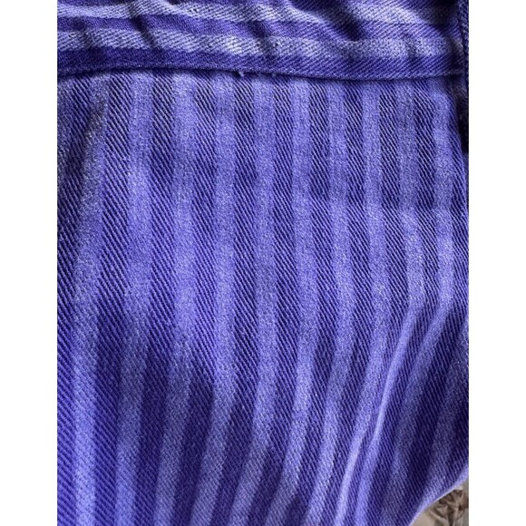 Ivy Club Classics Vtg Purple Stripe Denim Zip Pencil Skirt 80s/90s Preppy Size 7 - Picture 9 of 9